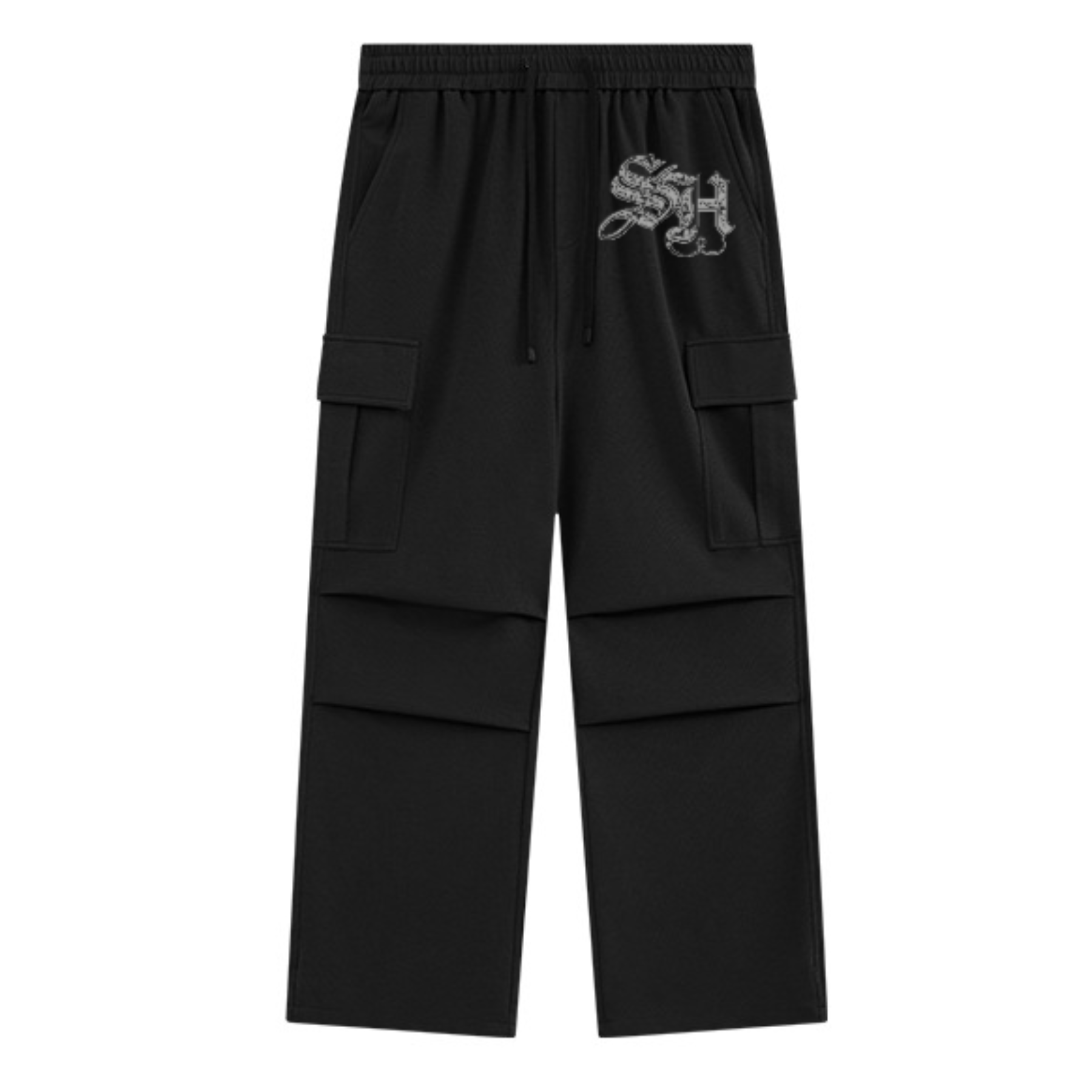 “RECON” cargo sweats (Black)