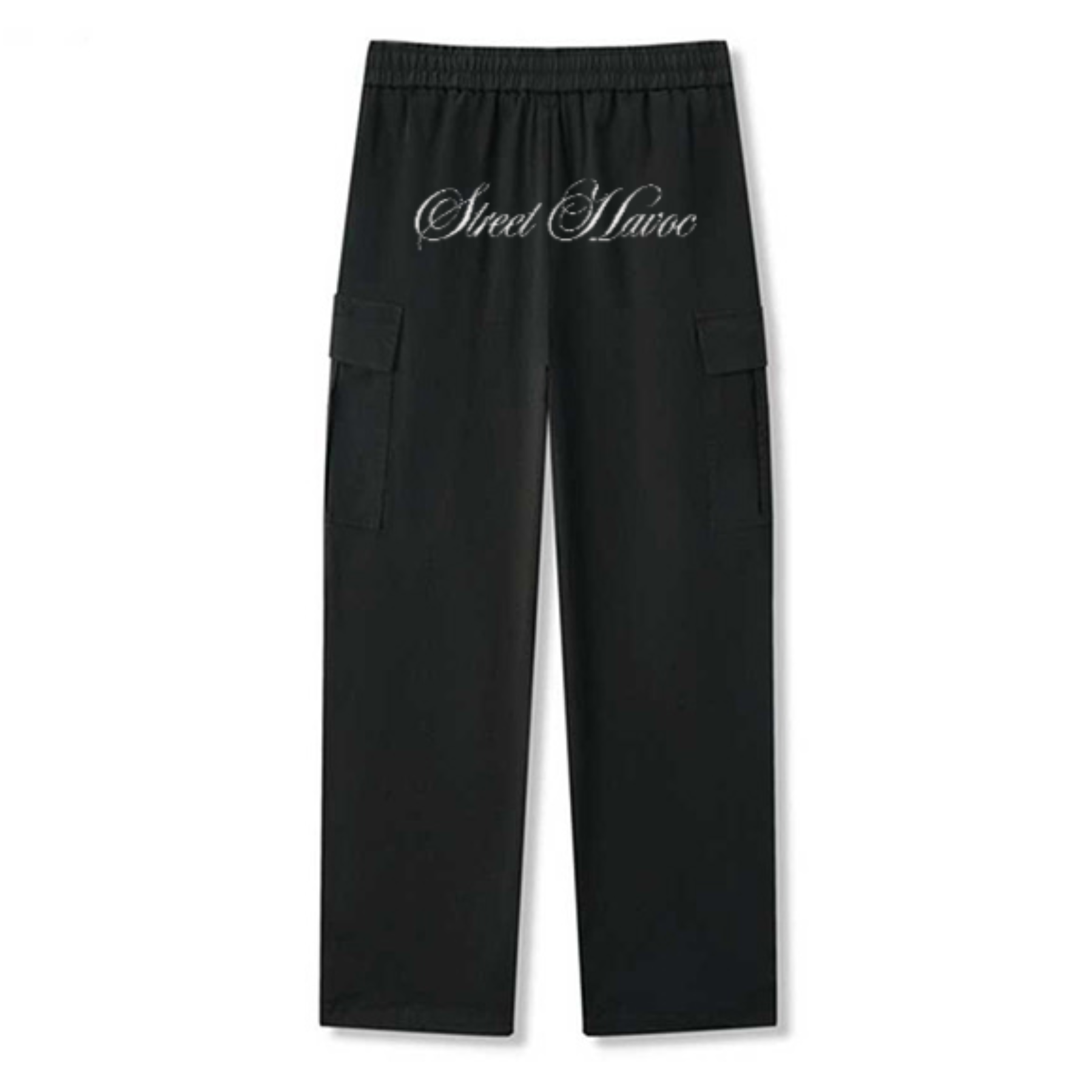 “RECON” cargo sweats (Black)